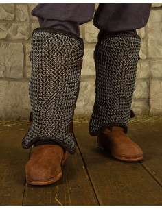 Grèves en cotte de mailles en acier, modèle Connor