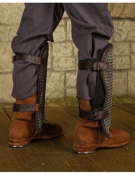 Grèves en cotte de mailles en acier,...