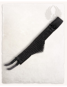 Collier en cotte de maille modèle Richard, finition noircie 2