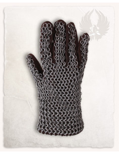 Gants en cotte de maille Richard, finition acier