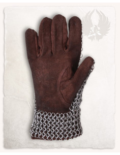 Gants en cotte de maille Richard, finition acier 2