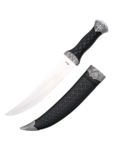 Dague arabe courbée avec fourreau (36,5 cm.)