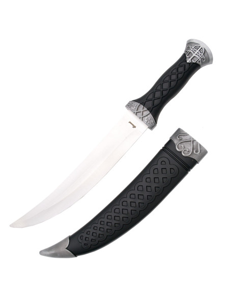 Dague arabe courbée avec fourreau...