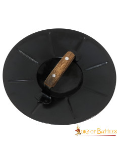 Bouclier fonctionnel en acier médiéval (30,4 cm.) 2