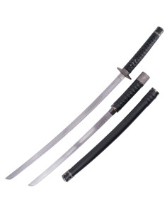 Katana avec fourreau en bois noir Wakizashi