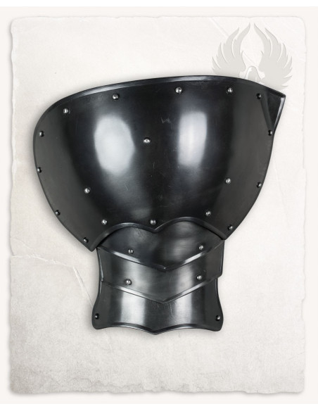 Épaulières médiévales en acier...