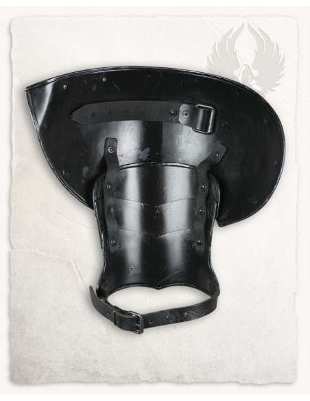 Épaulières médiévales en acier...