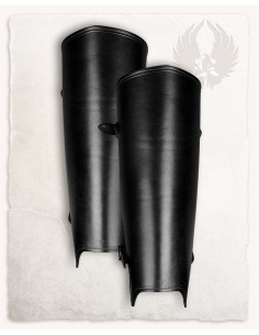 Grèves romaines lisses modèle Octavius, noires