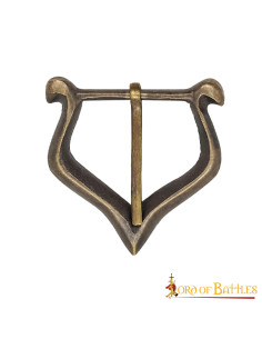 Ensemble de 3 petites boucles médiévales en laiton antique 2