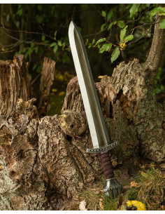 Épée Viking courte pour GN modèle Fidas, finition acier 2