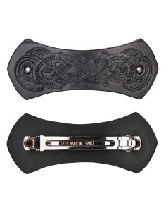 1 barrette à cheveux Viking avec fermeture à clip en métal