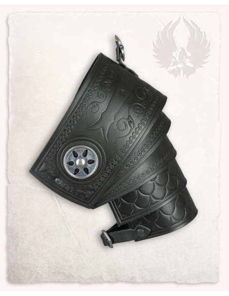 Épaulières en cuir gaufré motif...