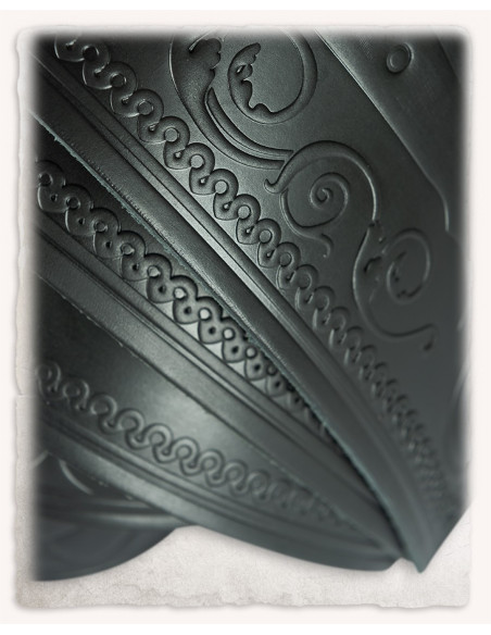 Épaulières en cuir gaufré motif...