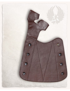 Protège-bras et doigts d'archer médiéval, cuir synthétique