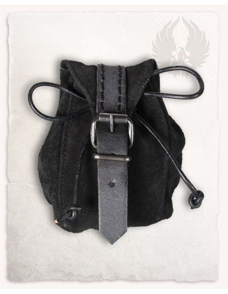 Sac en cuir noir modèle Friedhelm