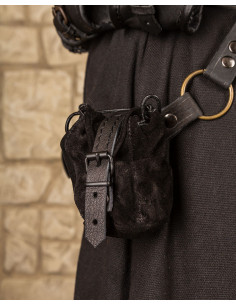 Sac en cuir noir modèle Friedhelm 2