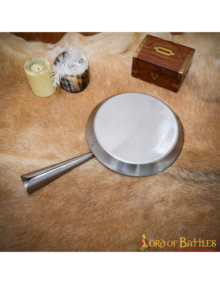 Poêle pliante en fer forgé à la main...