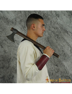 Bracelets en cuir marron avec motif Celtic Spiral en relief