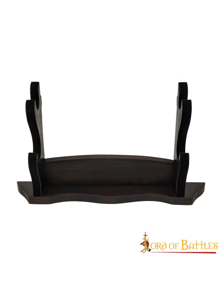 Support de bureau pour 2 épées ou haches