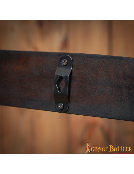 Support mural pour 3 épées ou haches