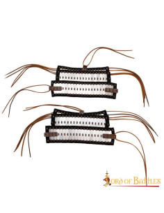 Épaulières d'armure lamellaire Viking (30 x 15 cm.) 2