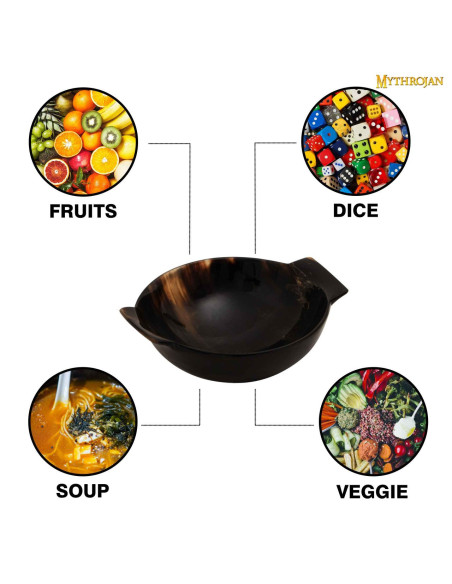 Petit bol en bois de taureau poli