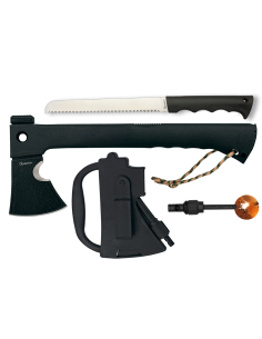 Hache tactique Albainox, avec silex et scie