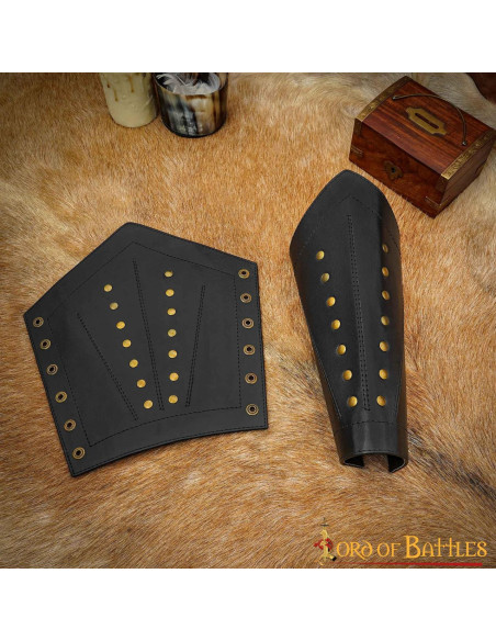 Bracelets en cuir de guerrier médiéval