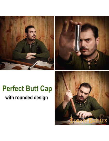 Contera en acier pour lance médiévale...