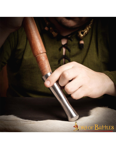 Contera en acier pour lance médiévale...