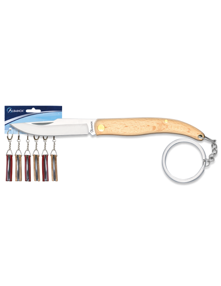 Couteau porte-clés de marque Albainox, couleur assortie (11,1 cm.)