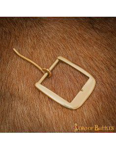 Boucle médiévale faite à la main, laiton pur 2