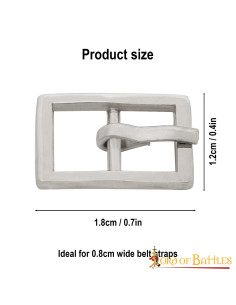 Pack de 3 petites boucles en acier 2