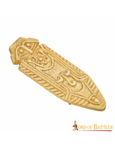 Feuille de laiton décoration celtique (6 cm.)