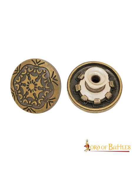 Feuille décorative en laiton antique,...