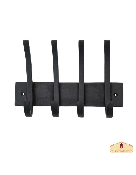 Portemanteau mural rustique en fer forgé