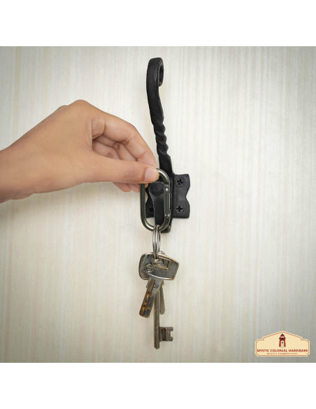 Lot de 2 patères murales de style...