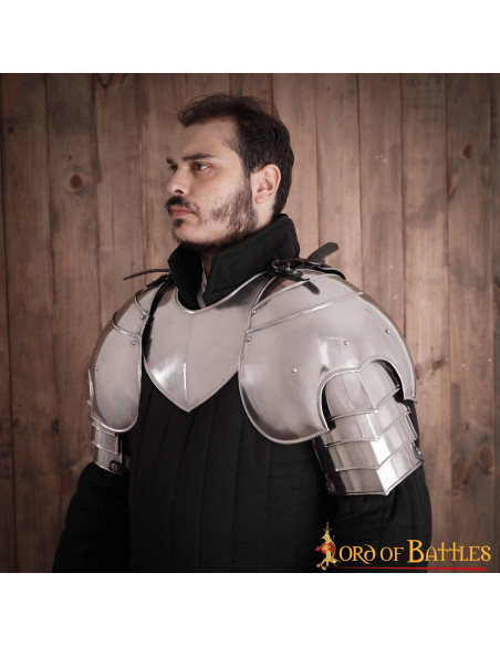 Épaulières fantaisie finition polie...