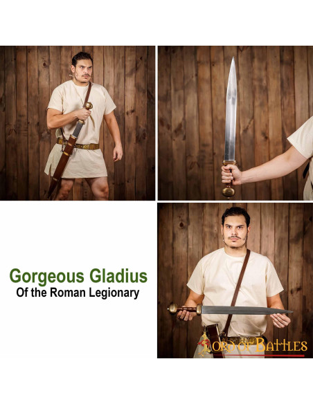 Gaine en cuir de type épée romaine