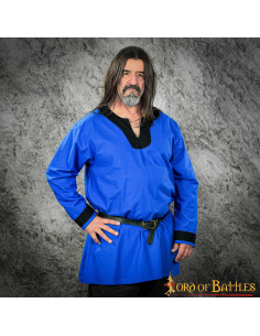 Tunique Viking bleu-noir modèle Sigurd