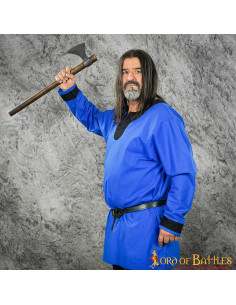 Tunique Viking bleu-noir modèle Sigurd 2