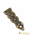 Embout de ceinture celtique en laiton antique