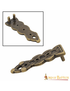 Embout de ceinture celtique en laiton antique 2