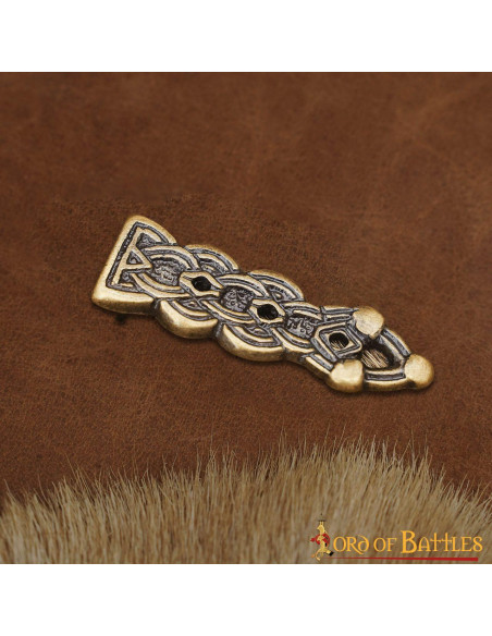 Embout de ceinture celtique en laiton...