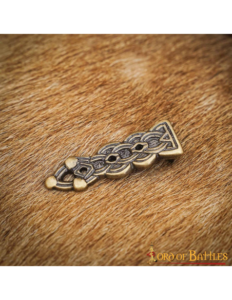 Embout de ceinture celtique en laiton...