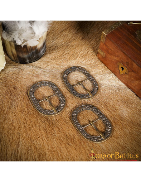 Pack de 3 boucles à motif floral en...