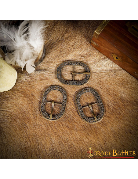 Pack de 3 boucles à motif floral en...