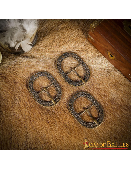 Pack de 3 boucles à motif floral en...