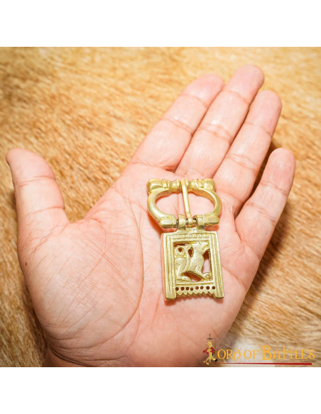 Boucle loup médiévale en laiton (6,2...