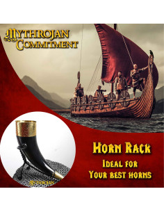 Support en fer pour cor médiéval (250 - 650 ml.) 2